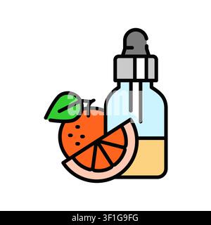 Sweet Orange Icon Professionelles UI-Symbol für natürliche Vitamin-C-Quelle, Zitrusgeschmacksindustrie und Bio-Wellnessprodukte. Es repräsentiert essentielle o Stock Vektor