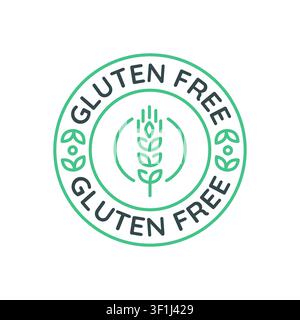 Glutenfreies Etikett-Logo Stock Vektor