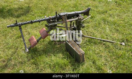 WW2 Maschinengewehr Stockfoto