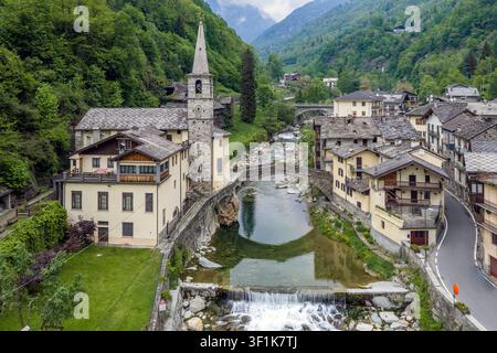 Fontainemore, Aostatal, Italien Stockfoto