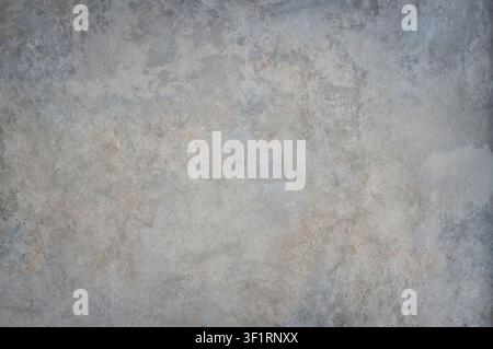Graue Betonwand-Hintergrundtextur. Altboden aus Zement mit Marmormuster im Grunge-Stil. Stockfoto