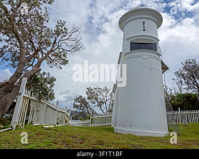 Leuchtturm von Grotto Point, Sydney Harbour Nationalpark Stockfoto