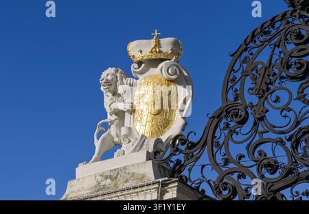 Haupttor, Schloss Belvedere, Oberes Belvedere, Wien, Österreich Stockfoto