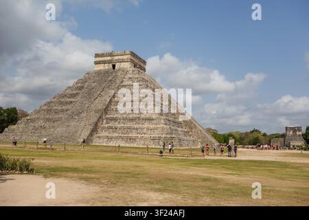 Chichen Itza, Mexiko: archäologischer Komplex auf der Halbinsel Yucatán. große präkolumbianische Stadt. Stockfoto