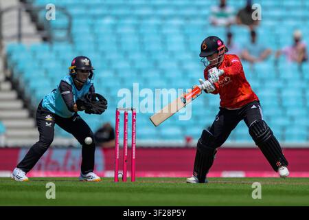 London, UK. 17. Juli 2026. LONDON, ENGLAND JULI 17 - Tammy Beaumont von The Blaze während des Women's Vitality Blast Finals Day-Spiels zwischen Surrey und The Blaze im Kia Oval am 17. Juli 2026 in London, England. (Foto von Keeran Marquis/Sports Press Photo) Credit: SPP Sport Press Photo. /Alamy Live News Stockfoto