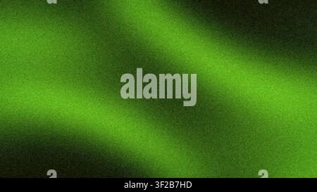 Abstrakter 4K-granulierter Hintergrund mit weichen verschwommenen Übergängen von Limettengrün und tiefem Schwarz, der ein modernes strukturiertes Banner für Tapeten und Digitales erzeugt Stockfoto