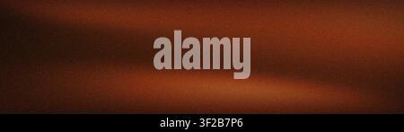 Abstrakter breiter körniger Hintergrund mit tiefen Kupfer-, Bronze- und gebrannten Orangetönungen, mit einer warmen metallischen Textur für Luxusbanner und Herbst Stockfoto