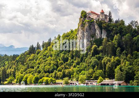 Burg Bled am Bled-See, Bled, Oberkrain, Slowenien Stockfoto