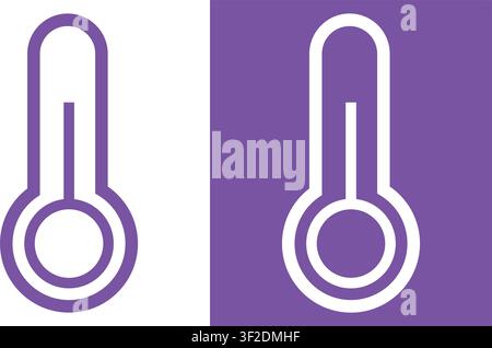 Thermometer-Symbol-Set Stock Vektor
