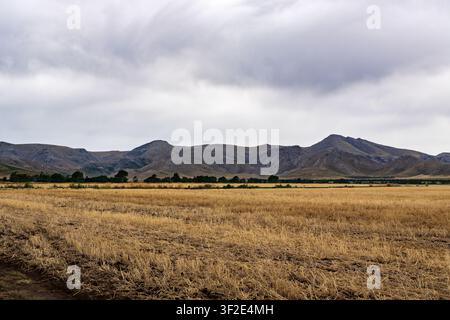 Sierra de la Ventana-Bergkette am Horizont Stockfoto
