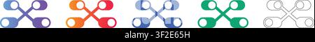 Netzwerkverbindungs-Knoten-Symbole Band 36197 Stock Vektor