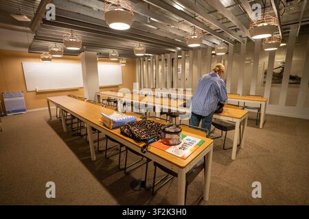 Mitarbeiter der Agentur nehmen an einem Management-Trainingsteilnahme. Stockfoto