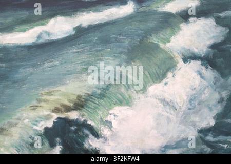 Originalgemälde „Brecher“, 1943, vom deutschen Expressionisten Max Pechstein (1881-1955). Stockfoto