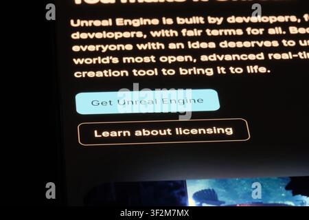 Shanghai, China – 19. Juli 2026: Unreal Engine Software-Markenlogo Stockfoto