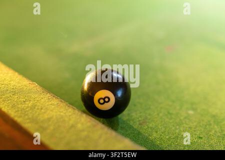 8-Ball-Snooker- oder Poolball Stockfoto