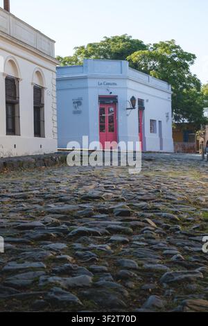 Historische Gebäude und Landschaft von Colonia, einer Stadt in Uruguay, Südamerika Stockfoto