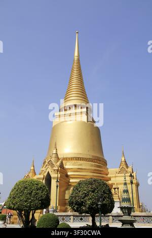 chedi am Wat Phra Kaew, Bangkok, Thailand Stockfoto
