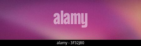 Dieser abstrakte Hintergrund zeigt eine körnige Textur mit sanften Verläufen von Lila, Rosa und Orange, perfekt für technikbezogene Designs. Das Breitformat Stockfoto
