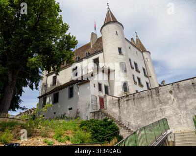 Nyon, Genfer See, Schweiz, Europa Stockfoto