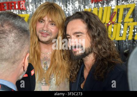 Bill Kaulitz und Tom Kaulitz bei der Premiere der 3. Staffel der Netflix-Serie 'Kaulitz & Kaulitz' im Delphi Filmpalast. Berlin, 22.07.2026 Stockfoto