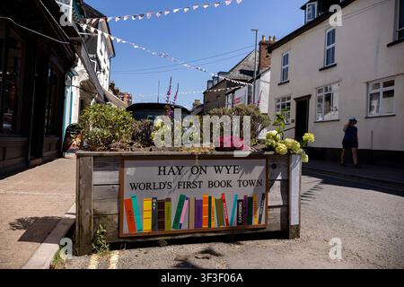 Eine Ansicht von Hay on Wye, Powys am 11. Juli 2026. Stockfoto