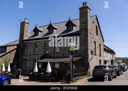 Eine Ansicht von Kliverts Inn in Hay on Wye, Powys am 11. Juli 2026. Stockfoto