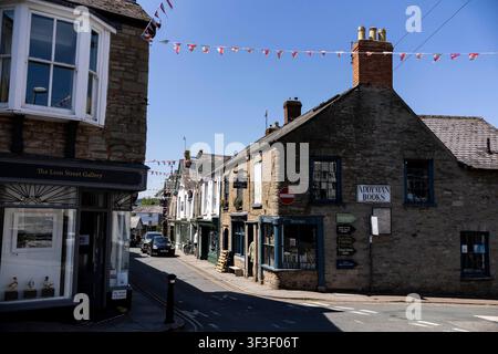 Eine Ansicht von Hay on Wye, Powys am 11. Juli 2026. Stockfoto
