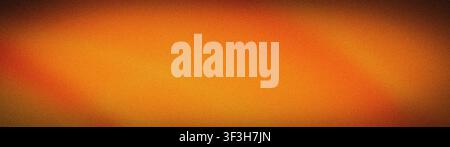 Dieser breite abstrakte Hintergrund weist eine körnige Textur mit Abstufungen in Orange, Gelb und Braun auf. Ideal für die Verwendung als Tapete, Banner oder Te Stockfoto