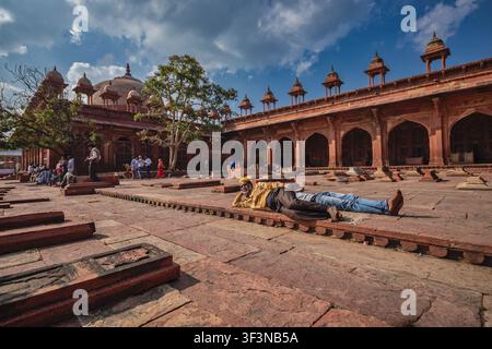 Fatehpur Sikri, die Hauptstadt des Mogul-Reiches Stockfoto