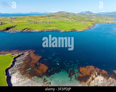 Luftbild von Valentia Island in Kerry, Irland Stockfoto
