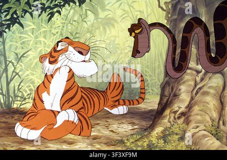 Das Dschungelbuch  Shere Khan der Tiger & Kaa die Schlange Stockfoto