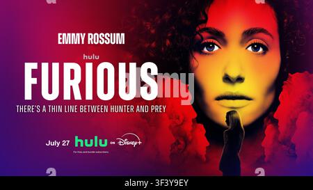Wütendes TV-Plakat Emmy Rossum Stockfoto