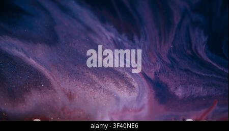 Acrylverschüttung unscharfe glänzende Flüssigkeitstexturfarbe Stockfoto
