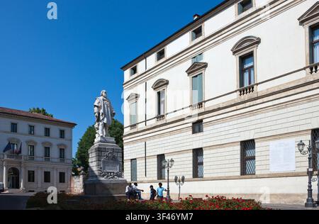 Italien, Vicenza, das Denkmal für Giuseppe Garibaldi im Zentrum Stadt Stockfoto