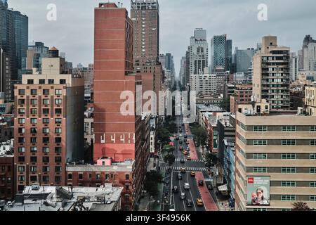 1st Avenue, Midtown Manhattan, New York City, USA Stockfoto