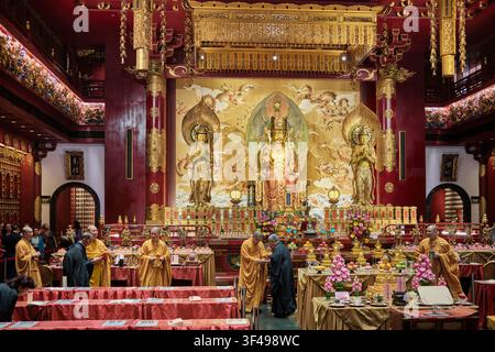 Buddha Tooth Relic Temple, Chinatown, Singapur Stockfoto