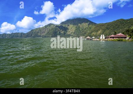 Mount Abang, Vulkan, Berg, Lake Batur, Lake Batur, Kintamani, Bali, Indonesien Stockfoto