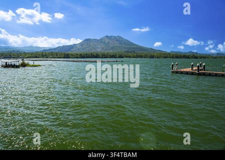 Mount Batur, Vulkan, Berg, Lake Batur, Lake Batur, Kintamani, Bali, Indonesien Stockfoto