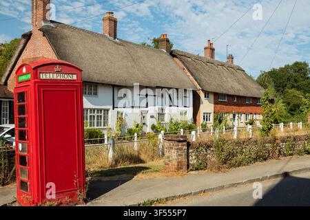 Sommernachmittag in East Meon, Hampshire. Stockfoto