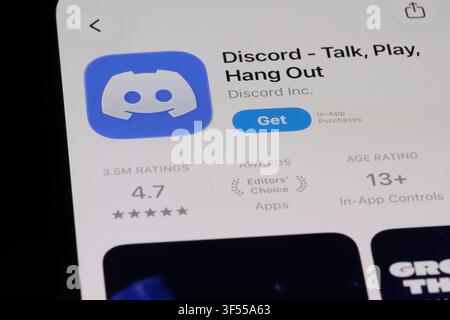 Shanghai, China - 30. Juli 2026: Discord-App-Symbol und Markenlogo Stockfoto