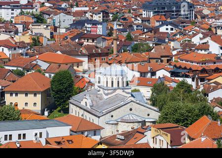 Serbisch-Orthodoxe Kathedrale des Heiligen Georg (1887) in Prizren, Kosovo Stockfoto
