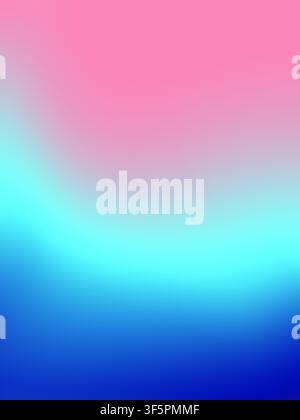 Abstrakter glatter Pastellfarben-Hintergrund in Rosa, Zyan und Blau mit verschwommenem Netzeffekt Stockfoto