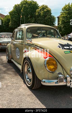 Rallye-Stil Volkswagen Käfer auf der Oldtimer-Ausstellung in Berlin Stockfoto
