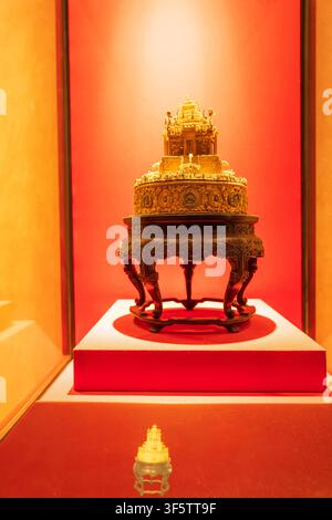 Chinesische Altertümer, chinesischer alter Jade, chinesische Antiquitäten Stockfoto