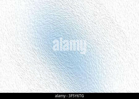 Ein abstrakter Hintergrund mit einem wirbelnden, flüssigen Muster und einem texturierten, pinselstrichartigen Effekt in Schattierungen von Hellblau und Weiß. Stockfoto