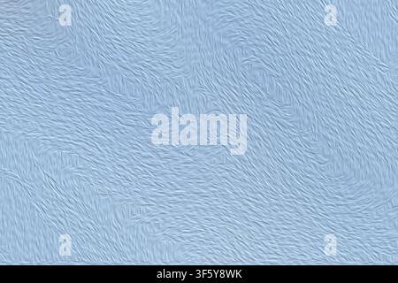 Ein weicher, hellblauer abstrakter Hintergrund mit einer gleichmäßigen, wirbelnden, texturierten Oberfläche, die ein Gefühl von Bewegung und Tiefe erzeugt. Stockfoto