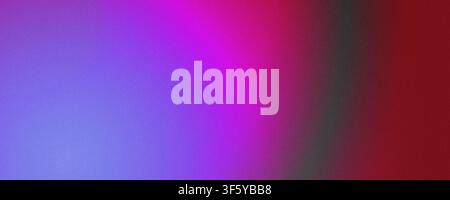 Abstrakter lila und roter Farbverlaufshintergrund mit Lichtleck und Rauschen-Textur Stockfoto