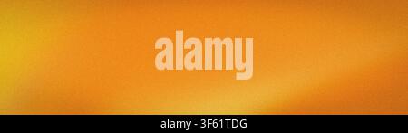 Dieser abstrakte breite Hintergrund zeigt einen körnigen orange-gelben Farbverlauf mit Unschärfe- und Grunge-Texturen, perfekt für tech-Themen-Wallpaper, Banner und Stockfoto
