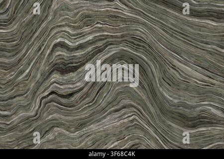 Oliven-grüne und graue wellige Onyxstein-Platten-Hintergrundtextur. Stockfoto