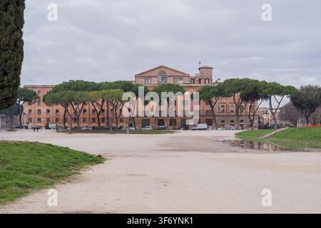 Historisches Circus Maximus in Rom, Italien, antike römische Wagenrennbahn und archäologisches Wahrzeichen für kulturelle Tourismus und Reisen Stockfoto